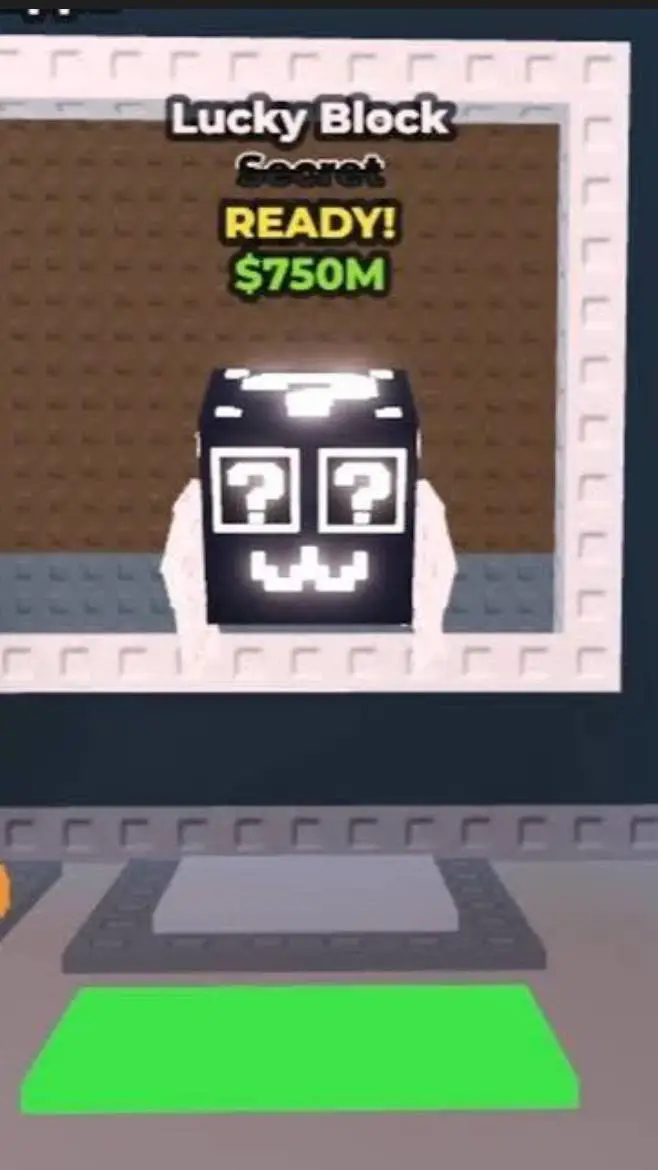 ai character: Lucky Block secret background