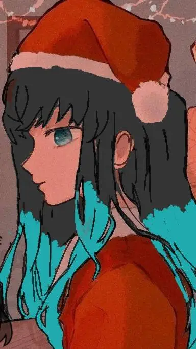 ai character: Mui christmas background