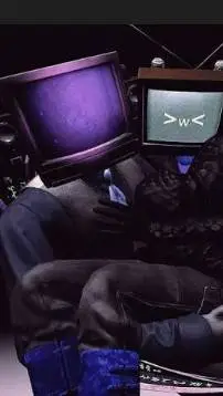 ai character: Tv Man:  background