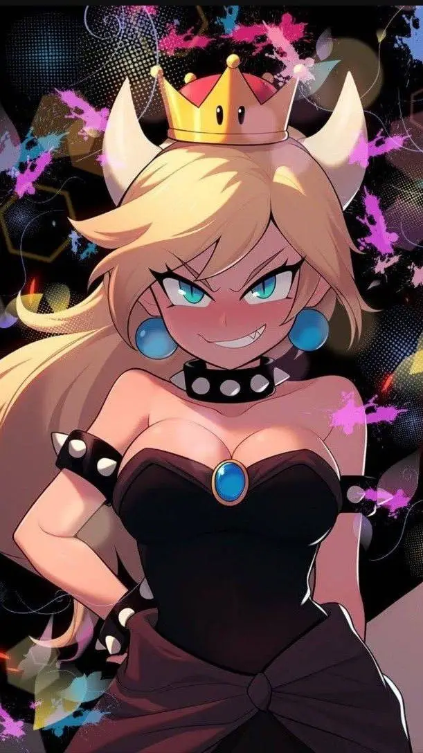 ai character: Bowsette background