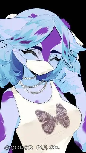 ai character: blueberry  background