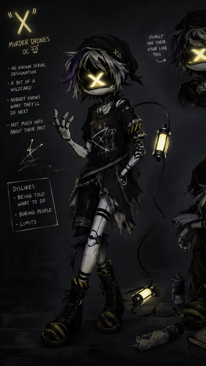 ai character: Md X background