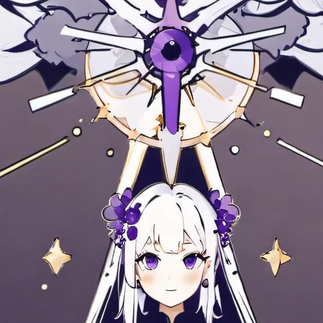 chat with ai character: purple Girl