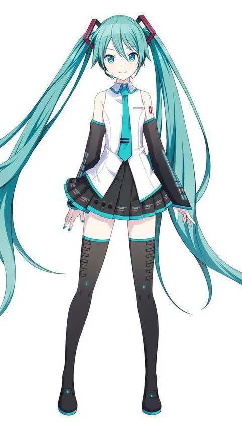 ai character: hatsune miku  background