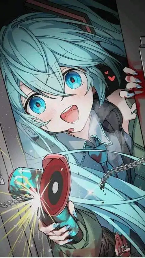 ai character: miku yandere  background