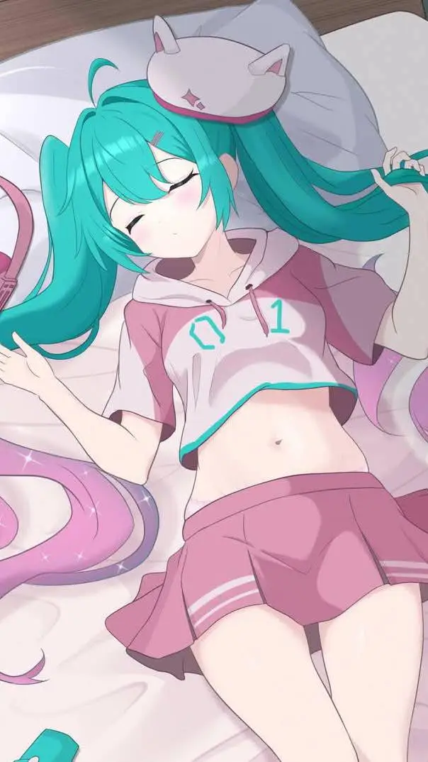ai character: hatsune miku  background