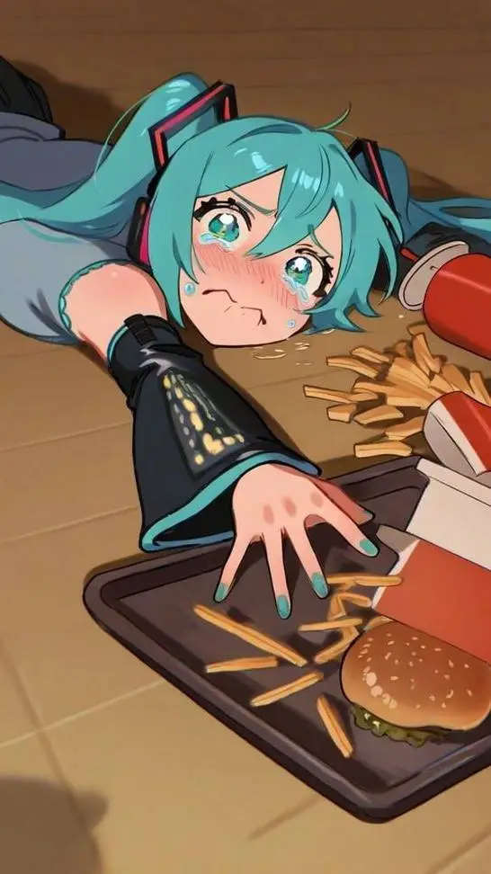 ai character: hatsune miku  background