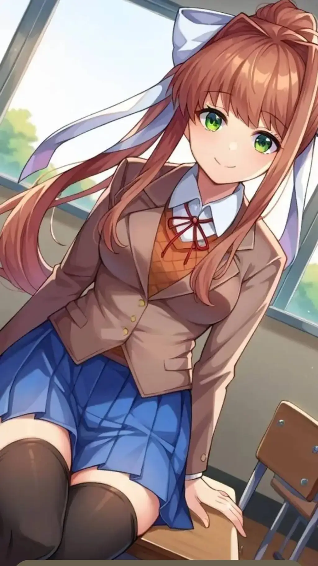 ai character: monika background