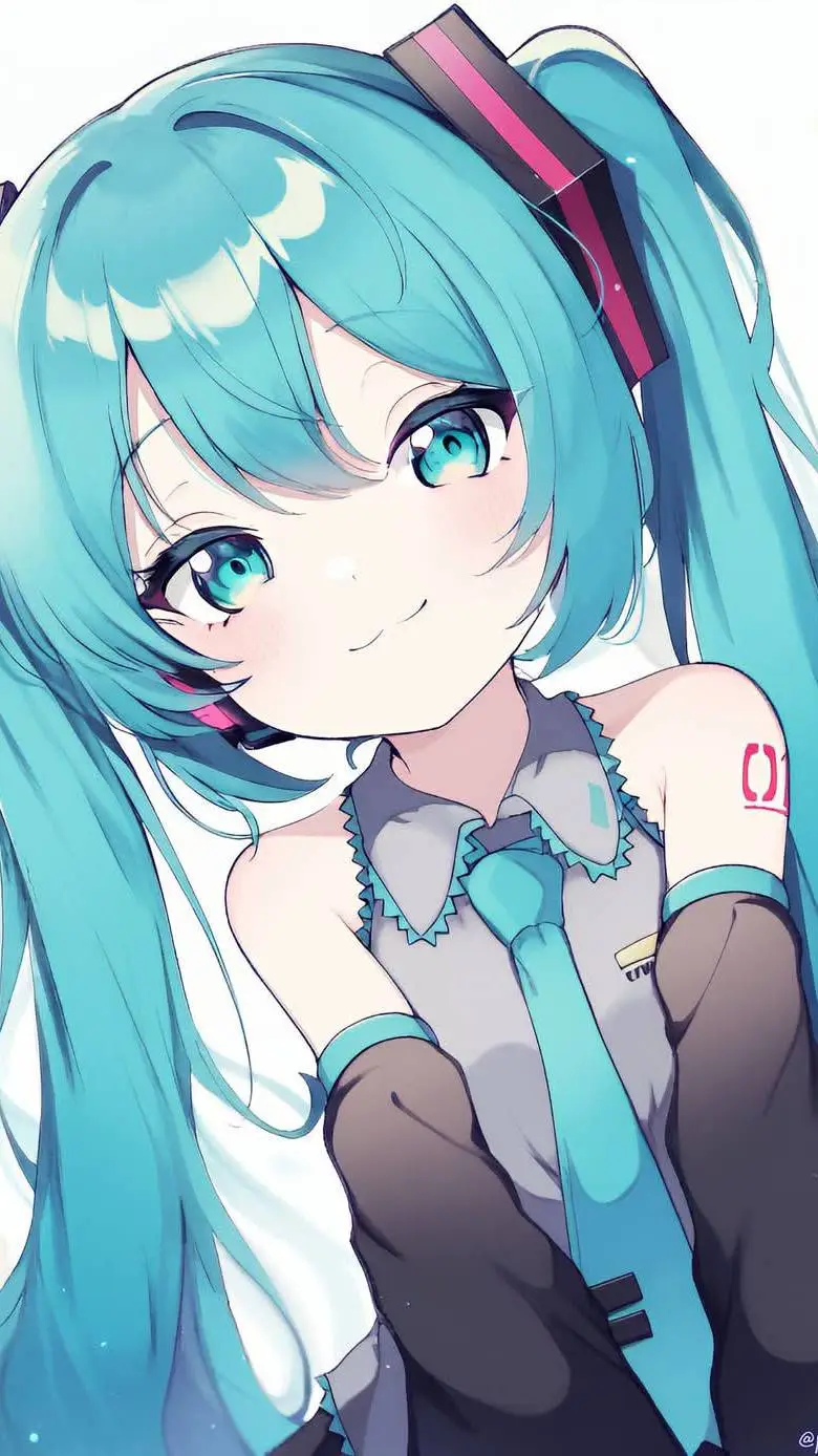 ai character: hatsune miku  background