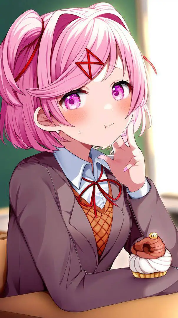 ai character: Natsuki  background