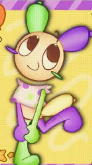 ai character: DANDYS WORLDS, background