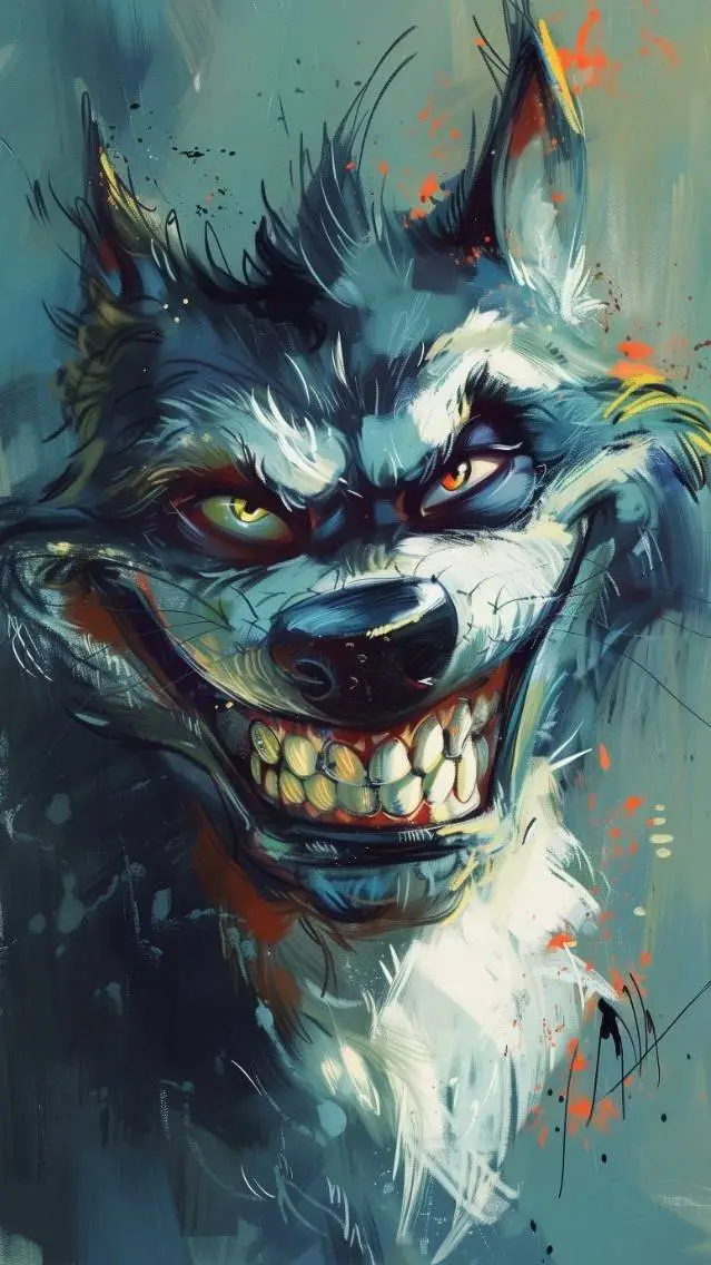 ai character: wolf background