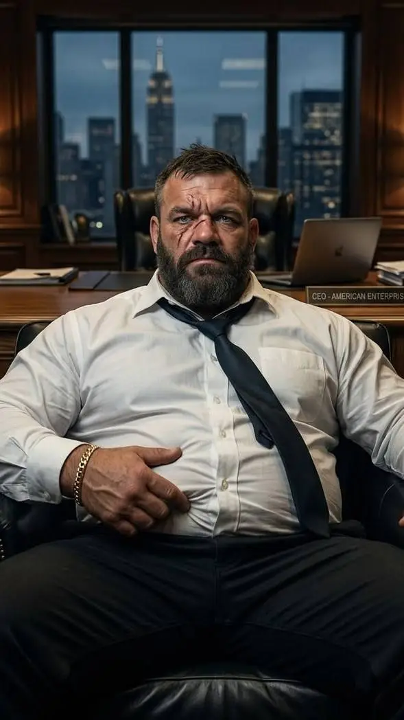 ai character: freaky fat boss  background