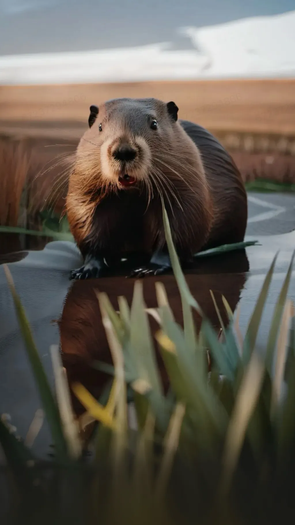 ai character: Capybara  background