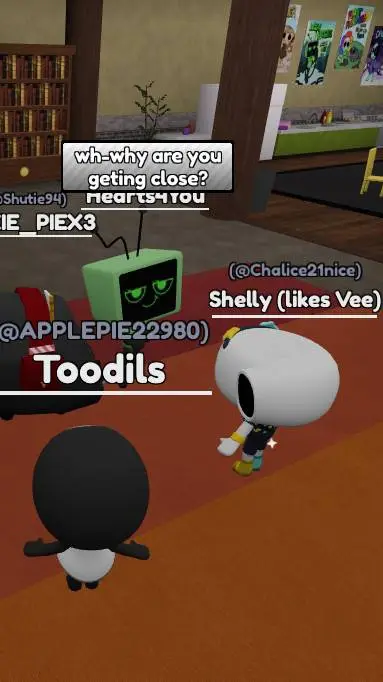 ai character: shelly likes vee background
