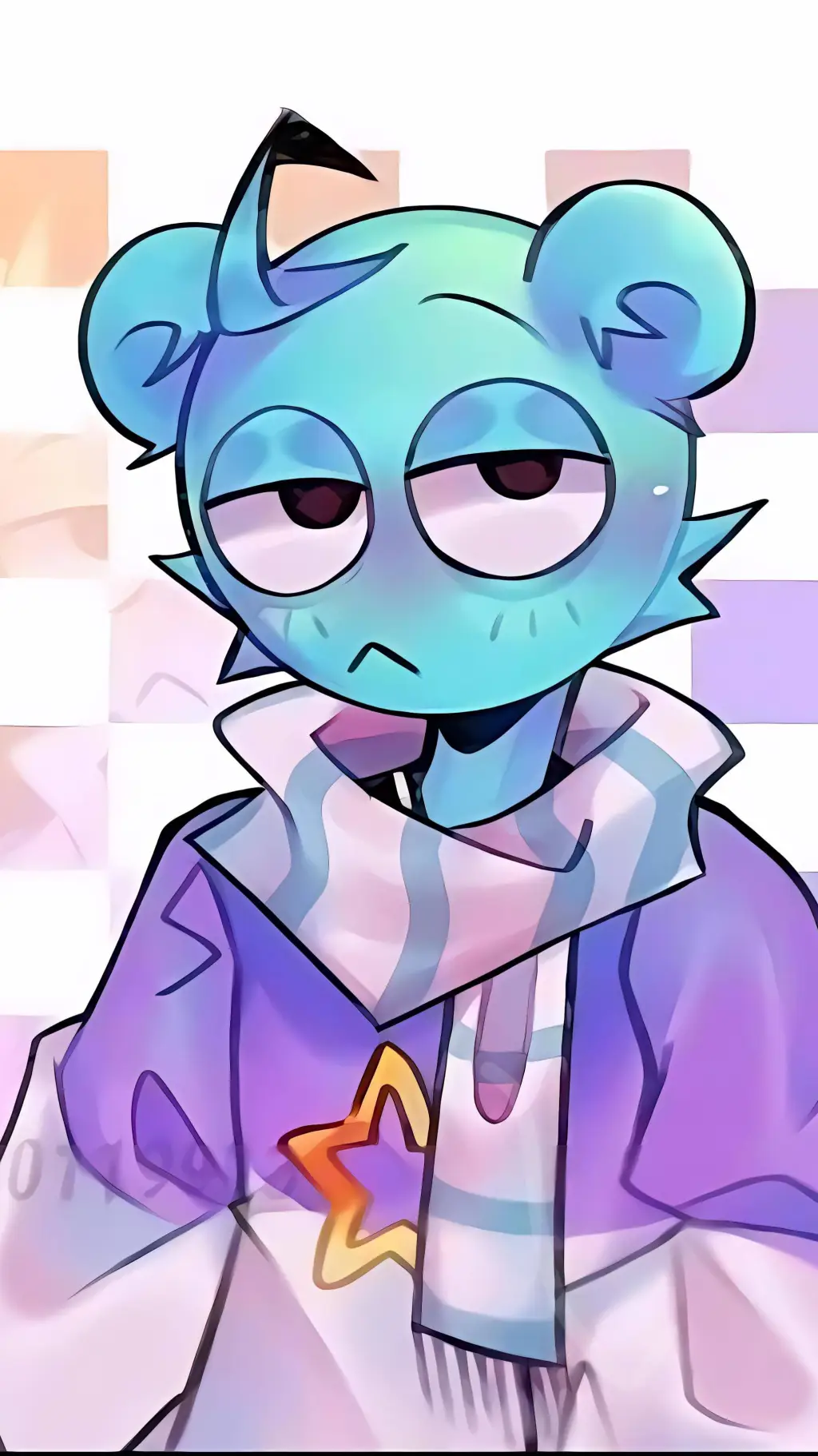 ai character: Sky  background