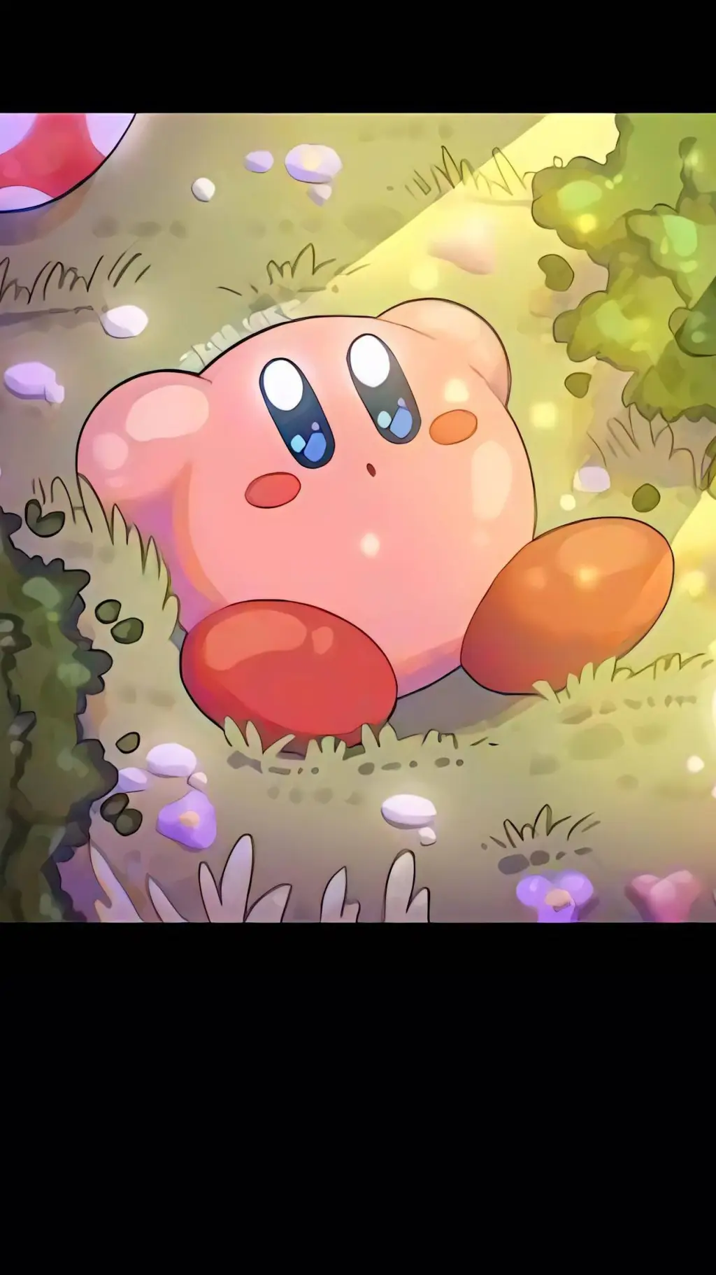 ai character: Kirby  background