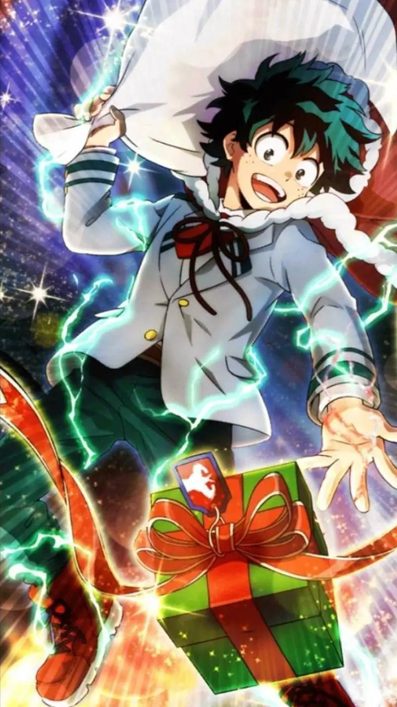 ai character: Deku navideño  background