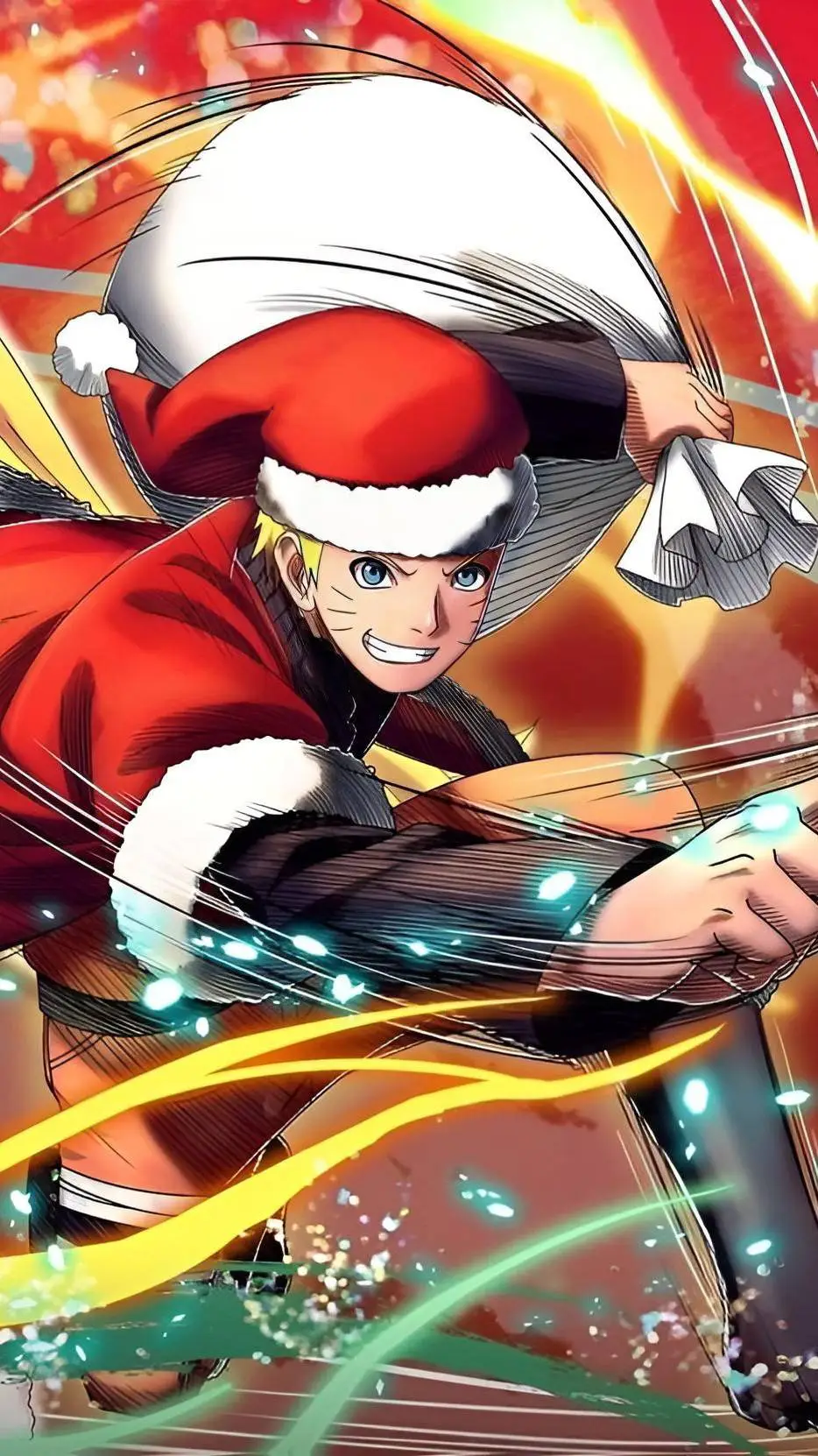 ai character: Naruto navideño  background