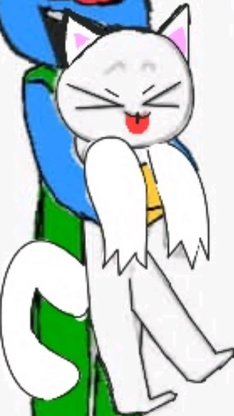 ai character: snow (my tadc oc)  background