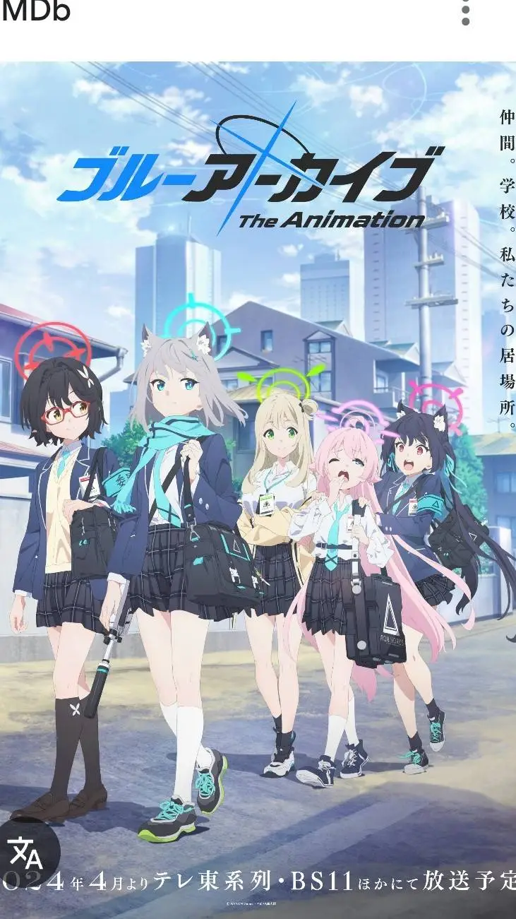 ai character: blue archive background