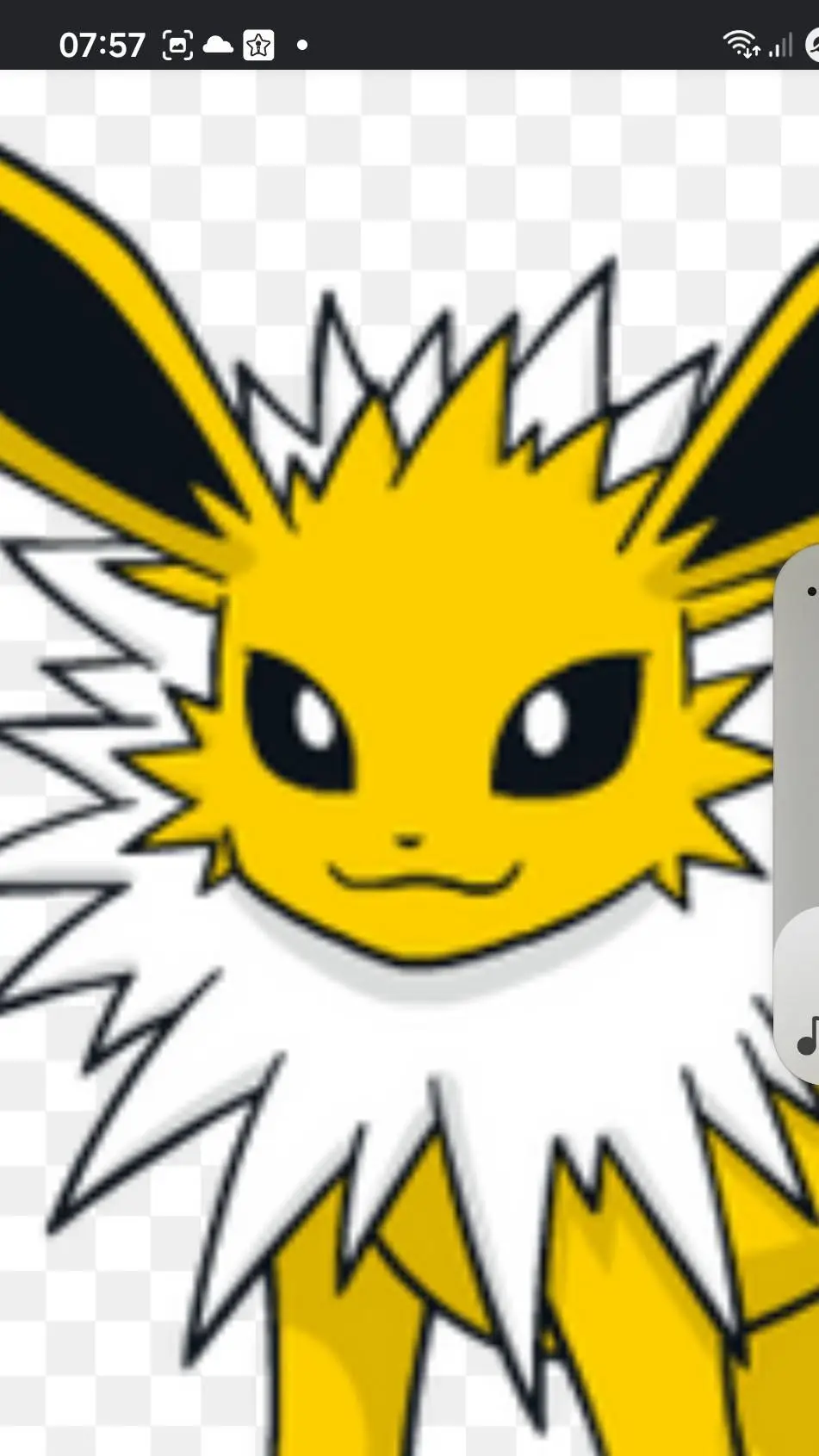 ai character: pikachu background