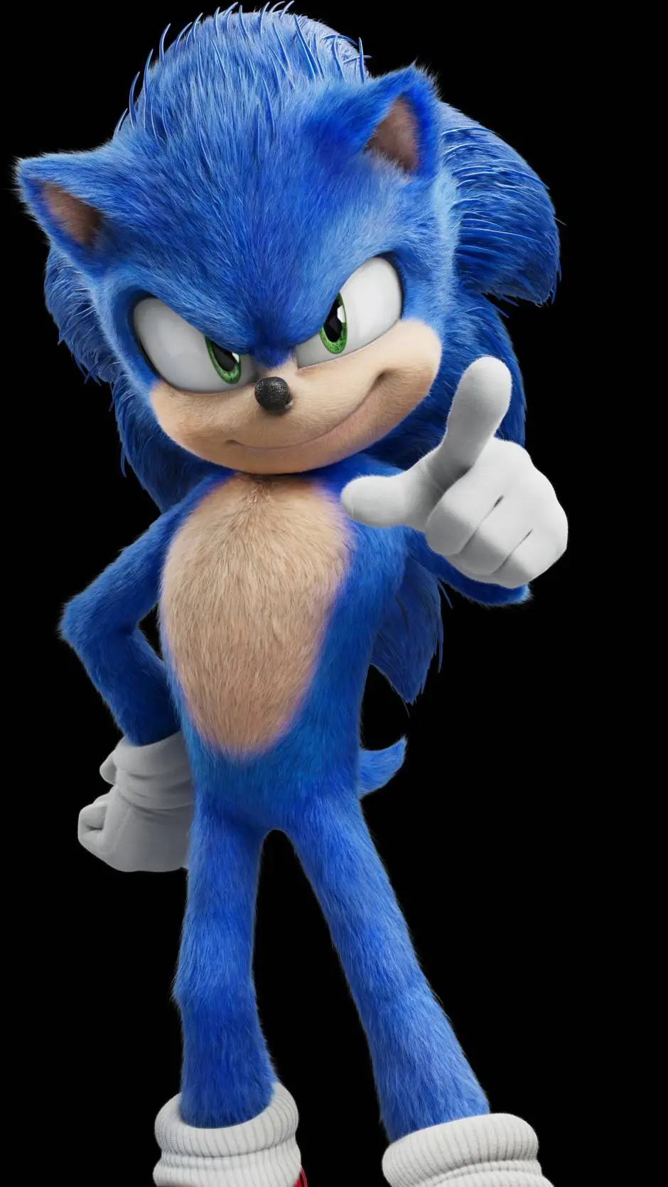 ai character: Movie Sonic background