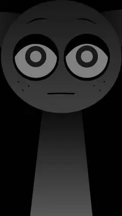ai character: Horror Gray background