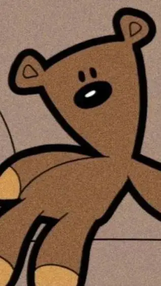 ai character: mr bean teddy background
