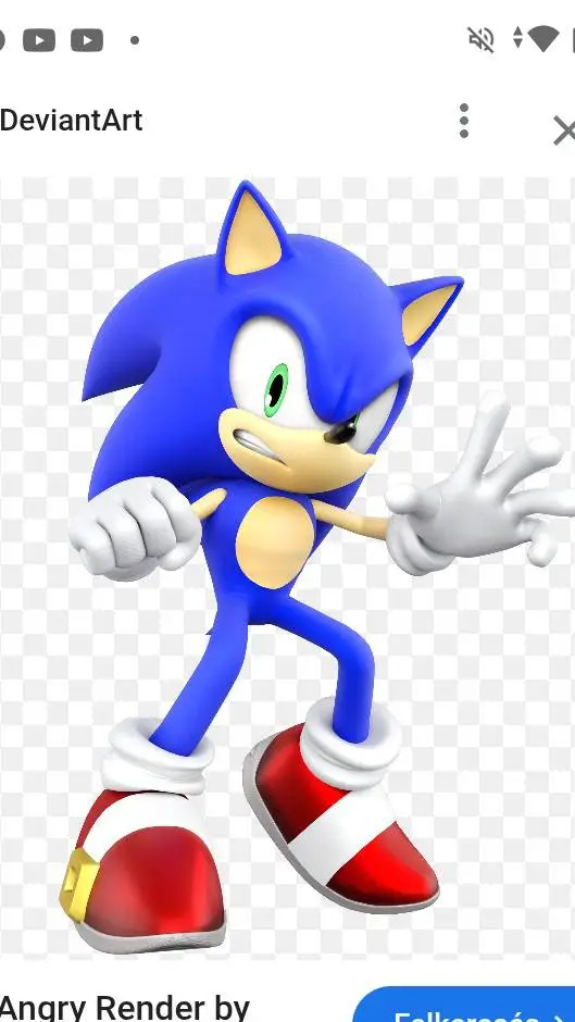 ai character: sonic angry background