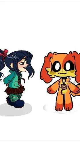 ai character: Vanellope x dogday background