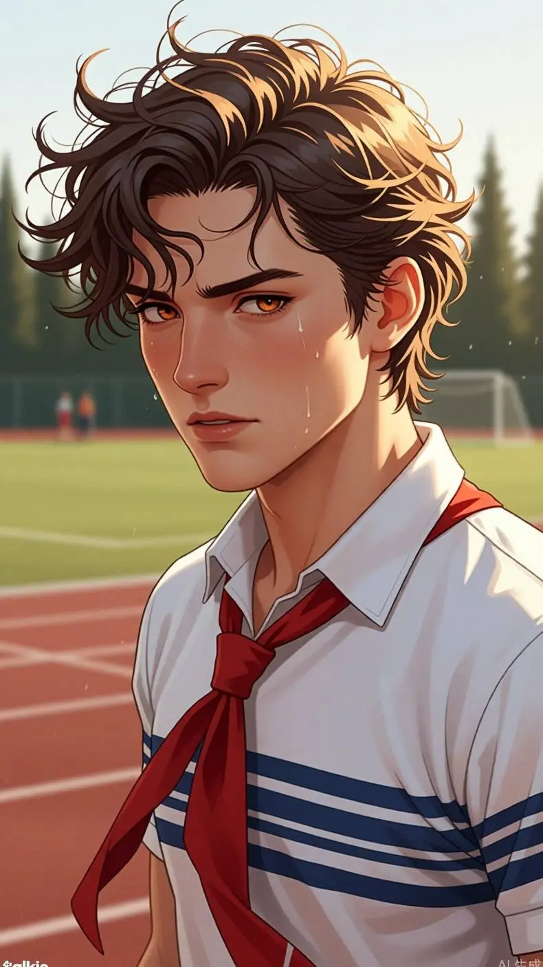 ai character: Коля background