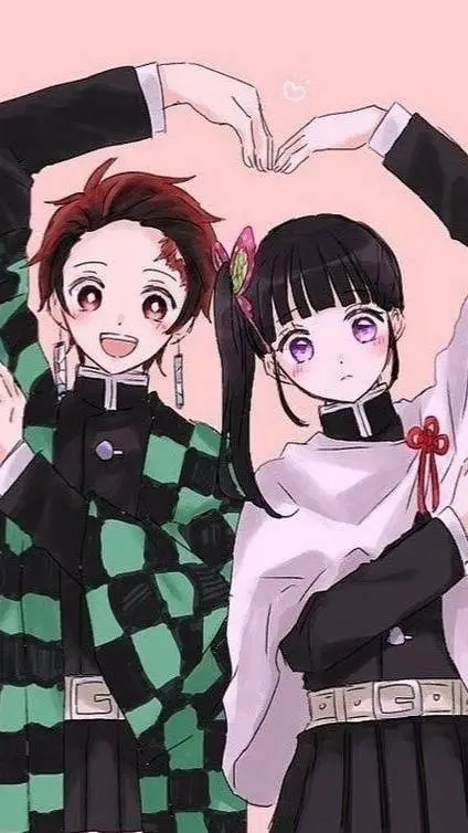 ai character: kanao y tanjiro ❤️ background