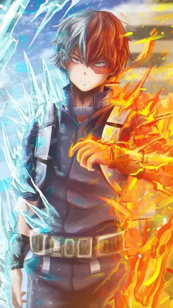 ai character: baby todoroki  background