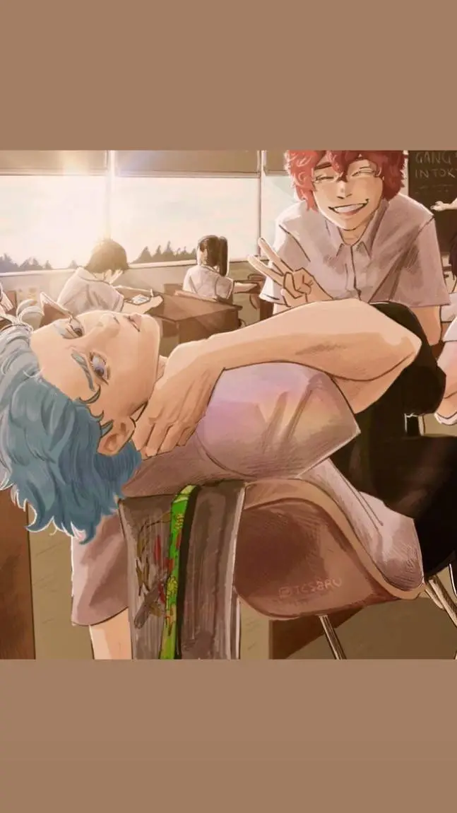 ai character: angry e smiley  background