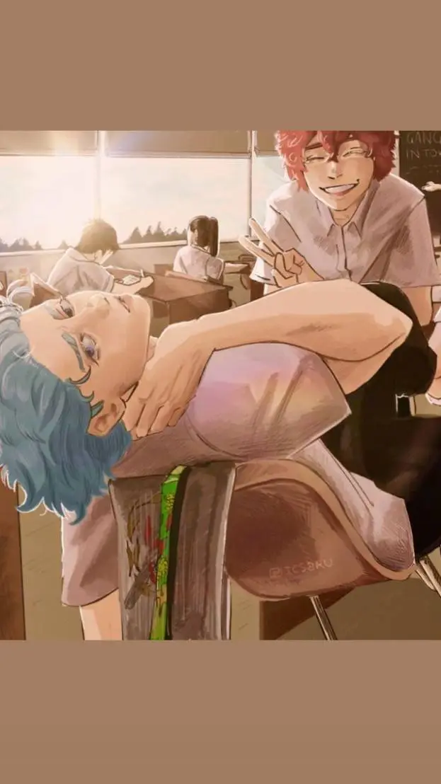 ai character: angry e smiley  background