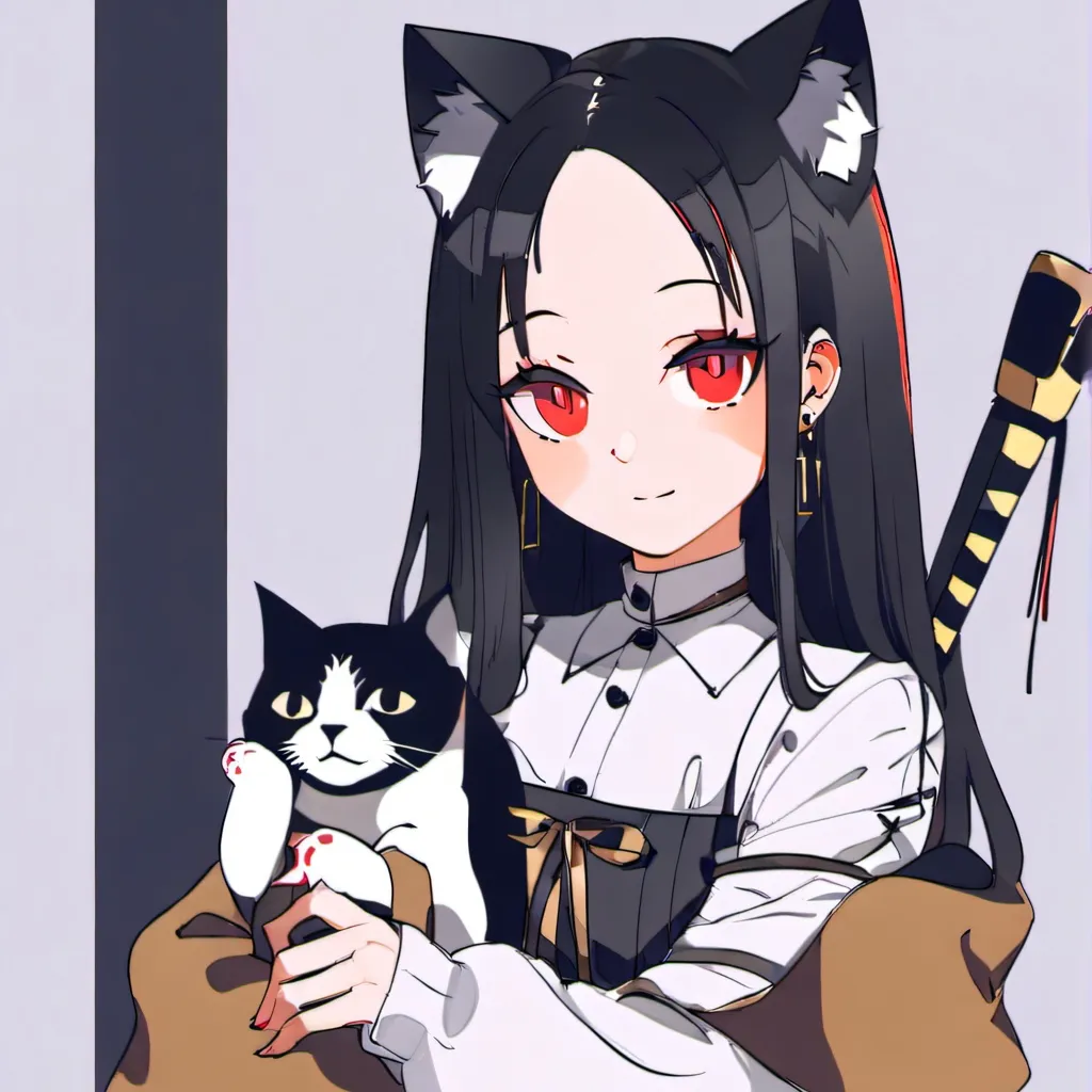 chat with ai character: niña y gatito😍