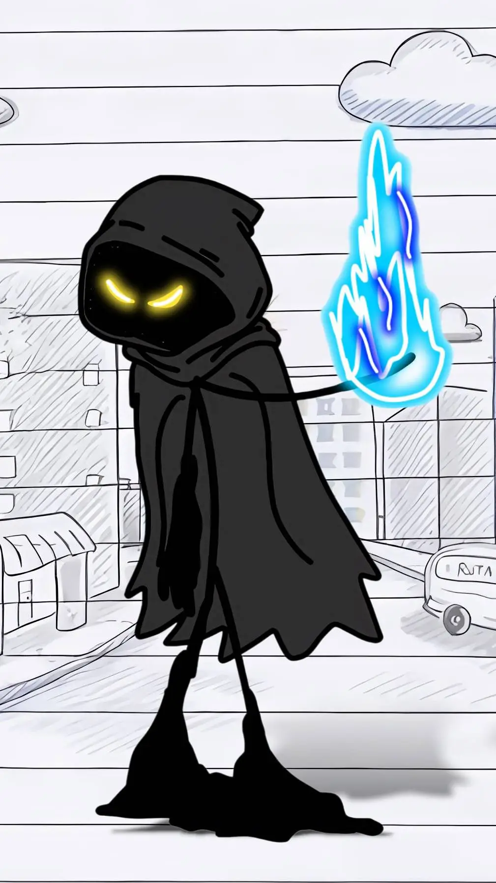 ai character: Darkness  background
