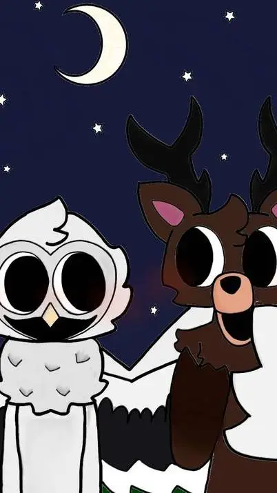 ai character: búho x el ciervo  background