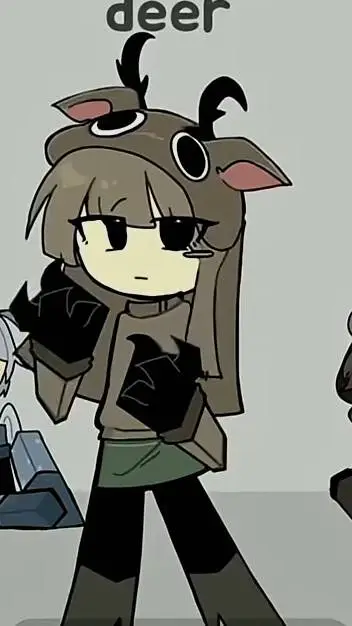 ai character: deer background