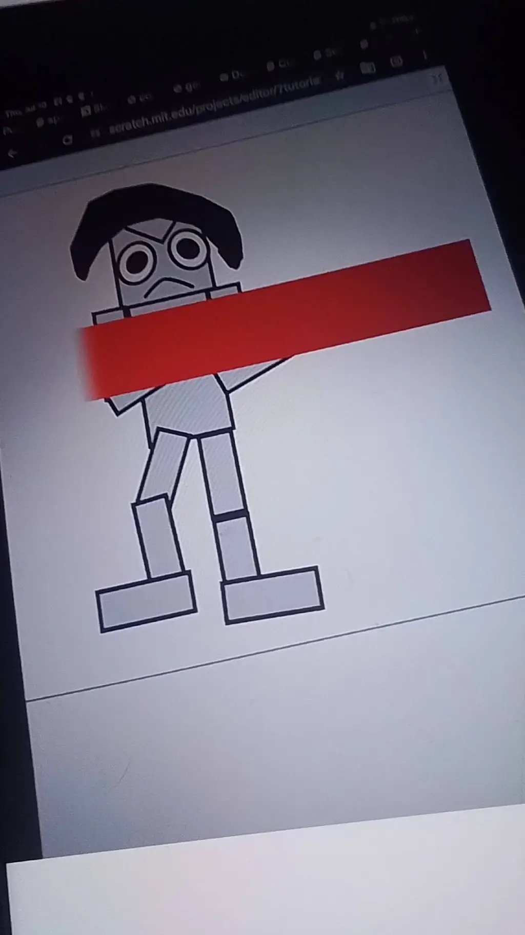 ai character: (angery)lasero background
