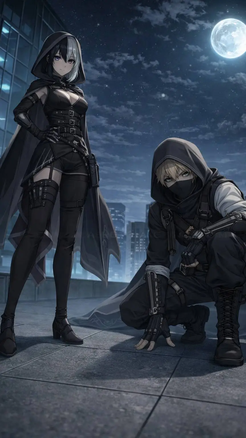 ai character: Kael & Nyx background