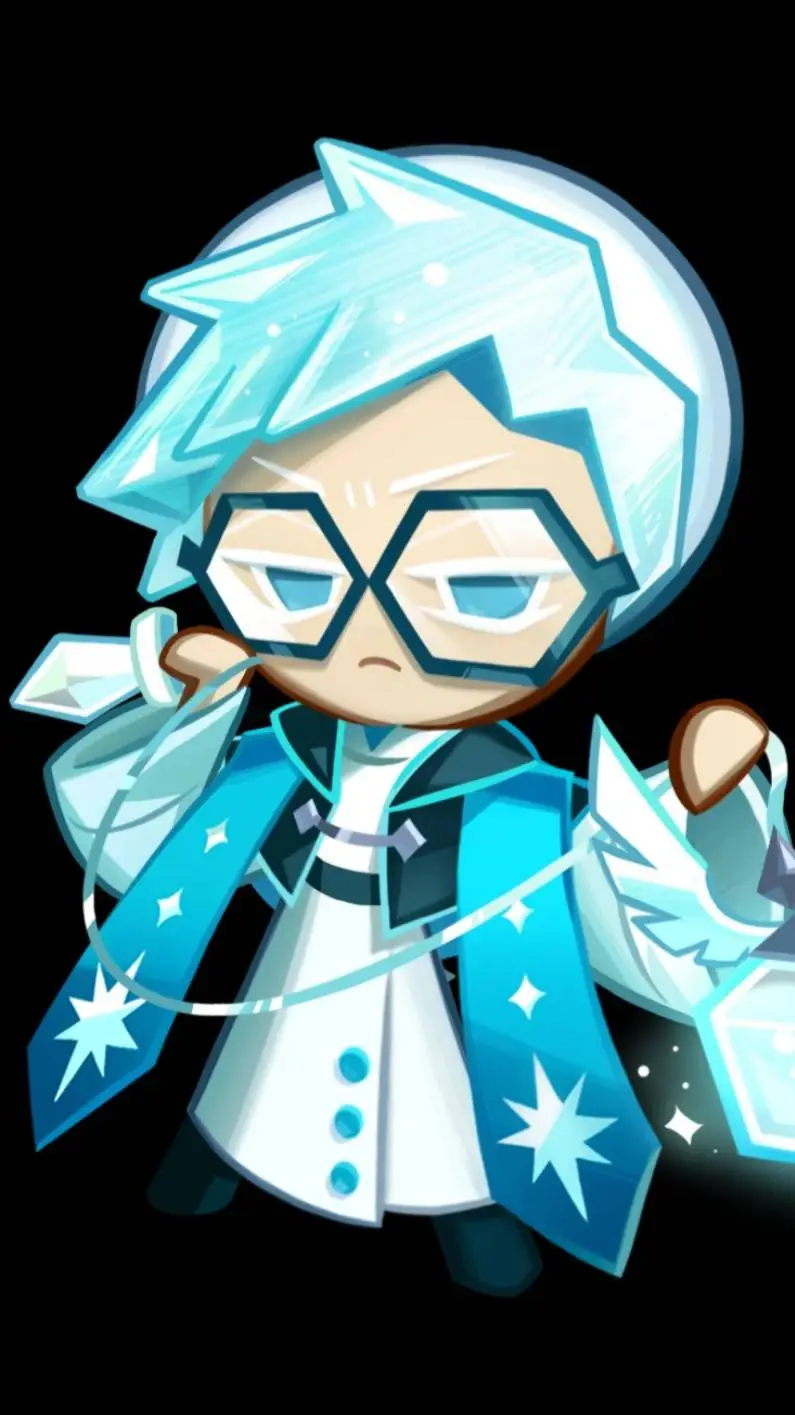 ai character:  menthol cookie background