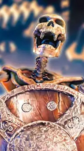 ai character: скелетон background