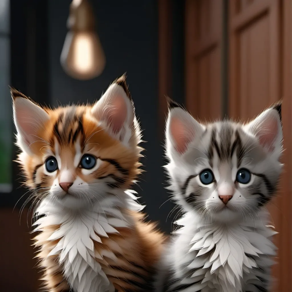 chat with ai character: 2 kitten