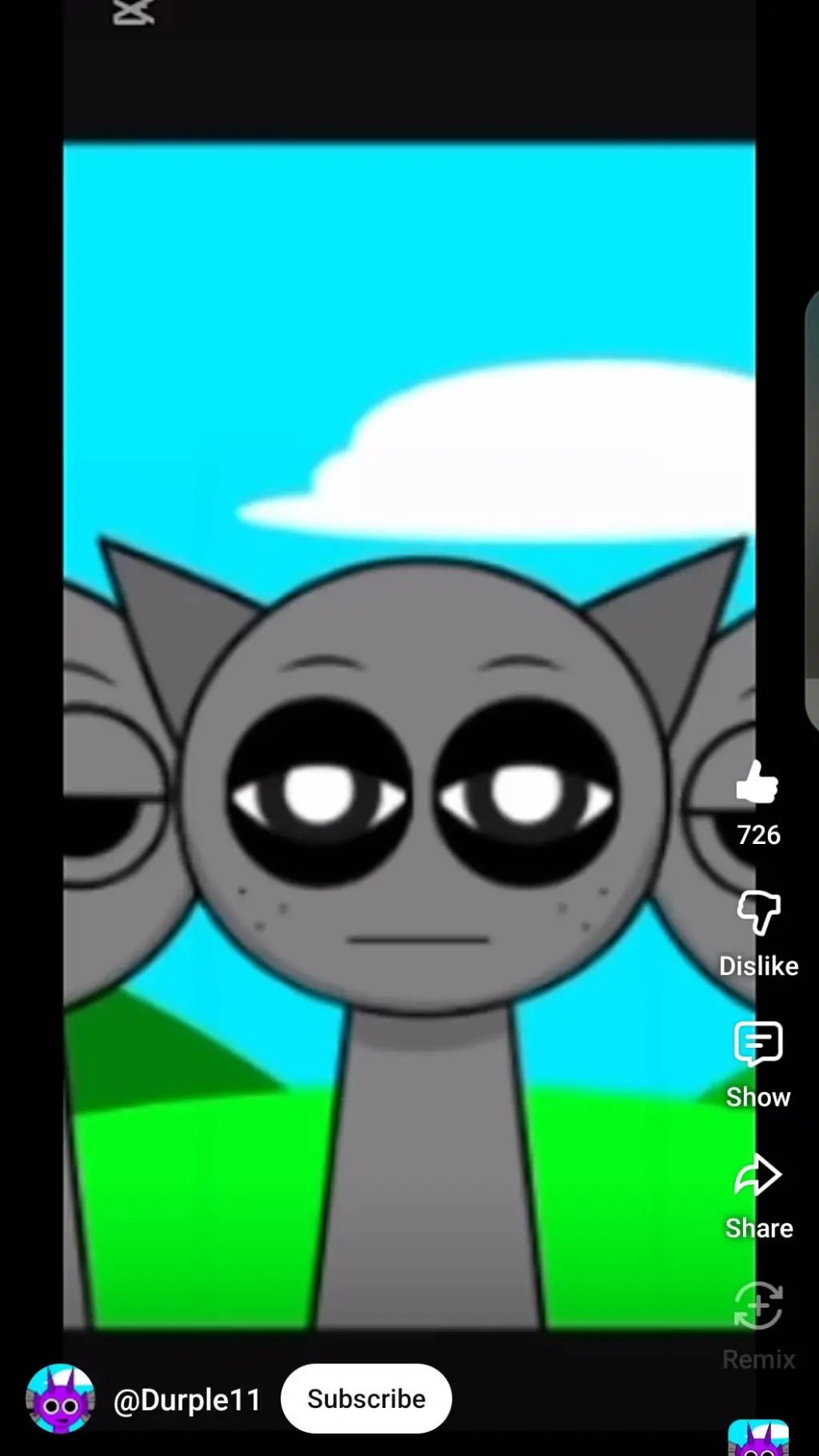 ai character: gray background