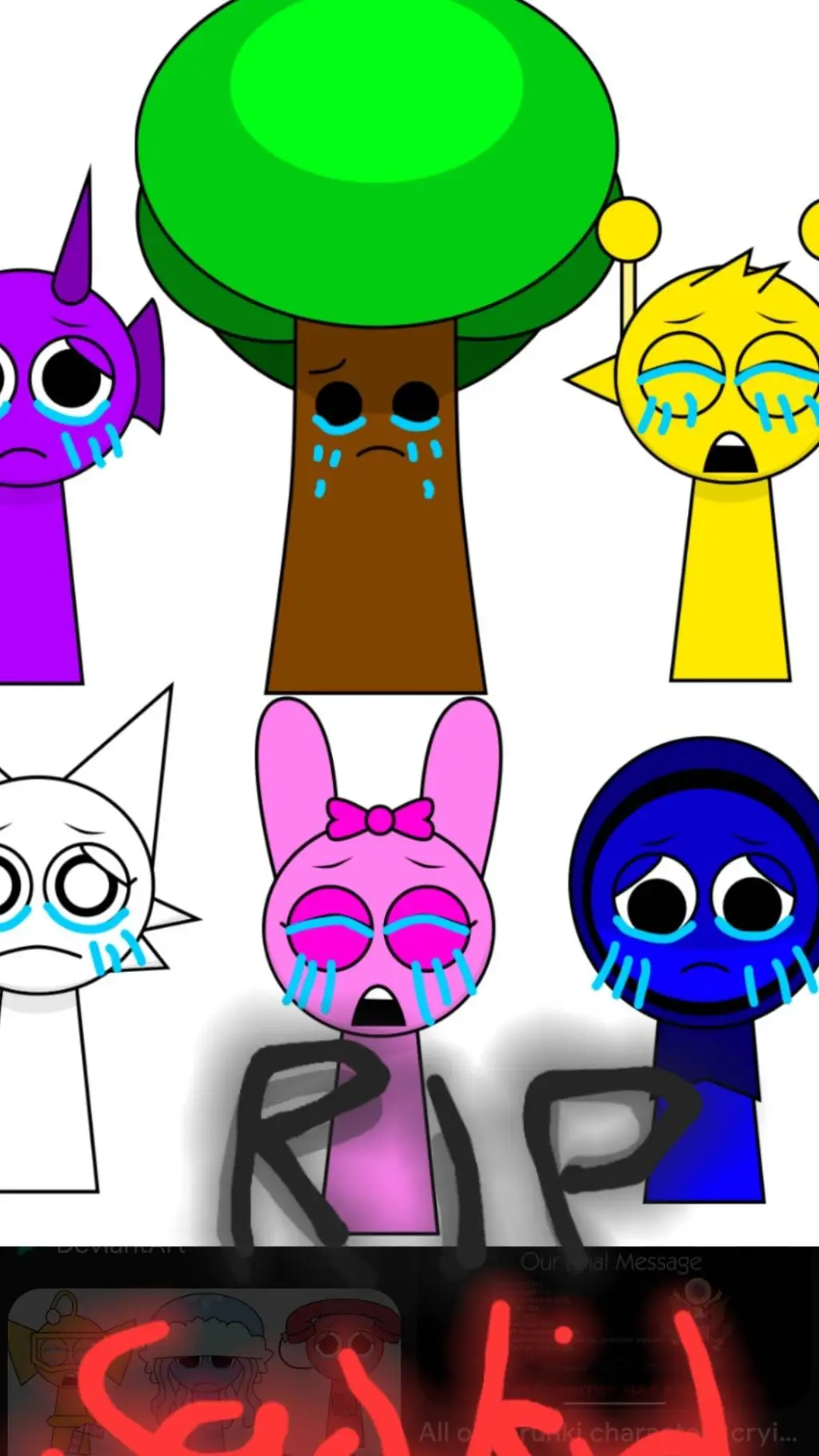 ai character: Sprunki Sadkid246 background