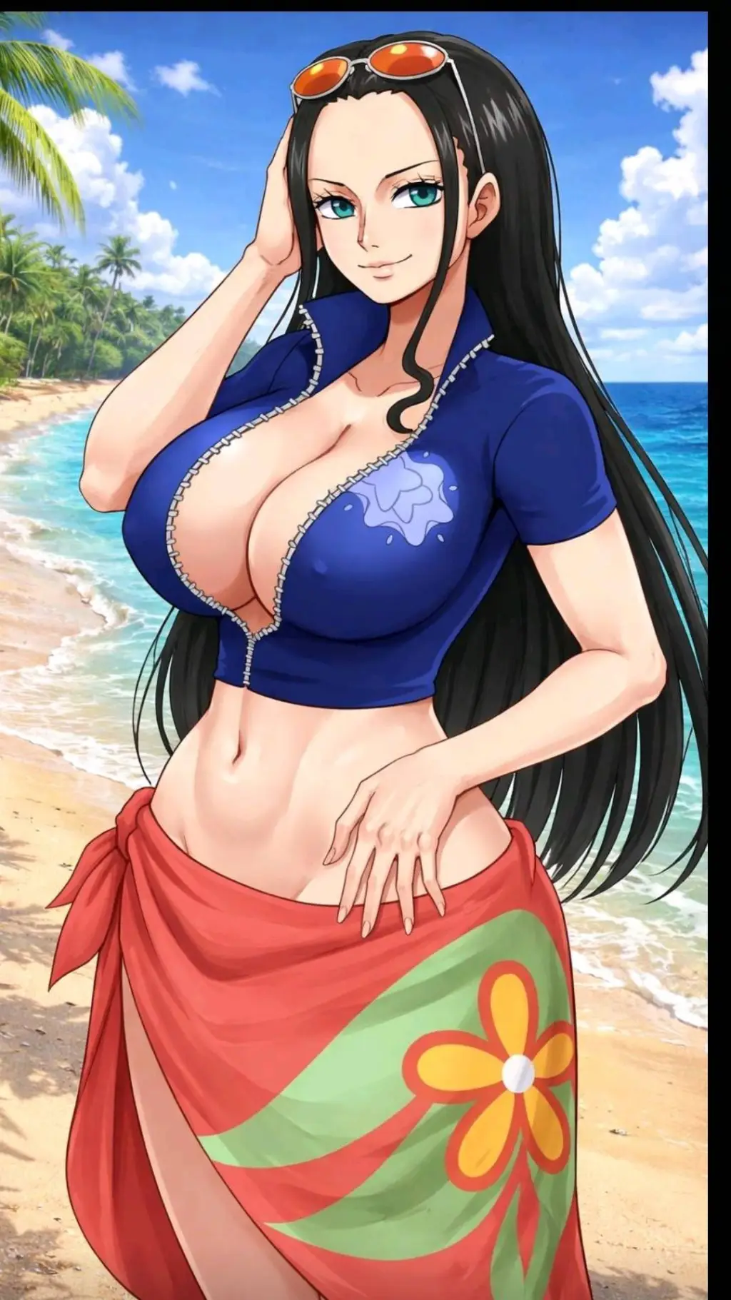 ai character: Nico Robin  background