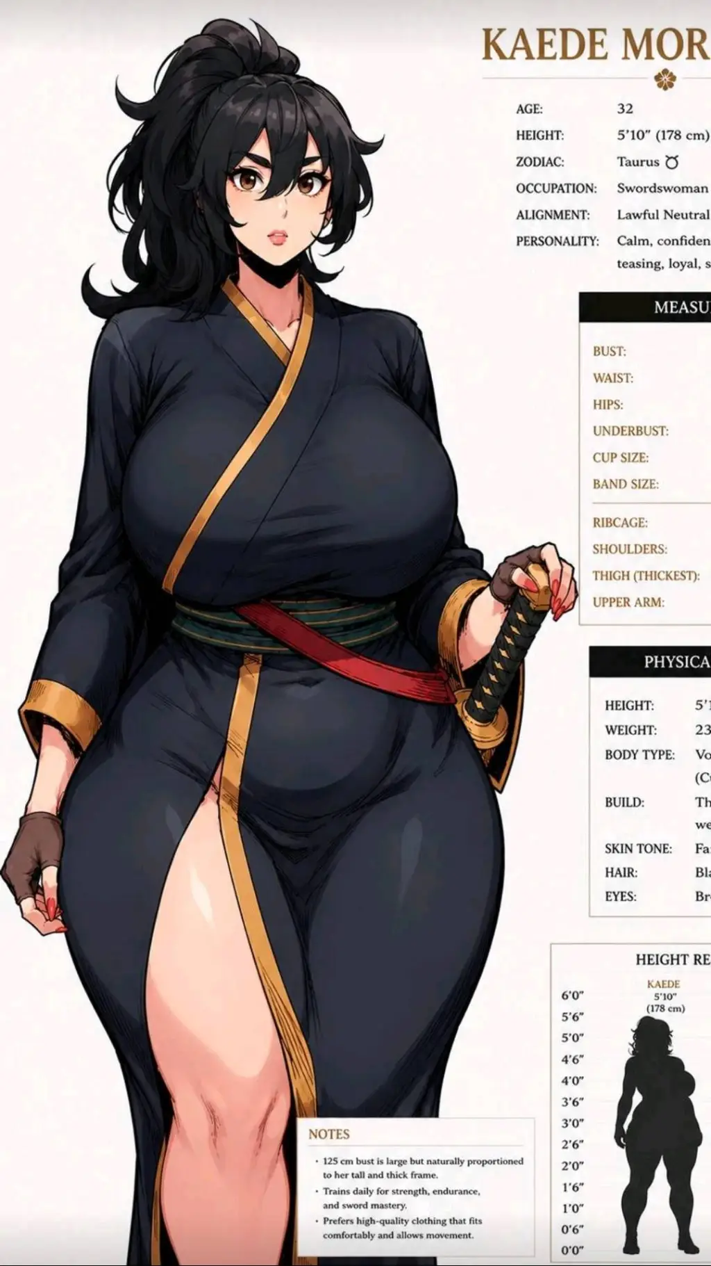 ai character: Kaede Moritsune background