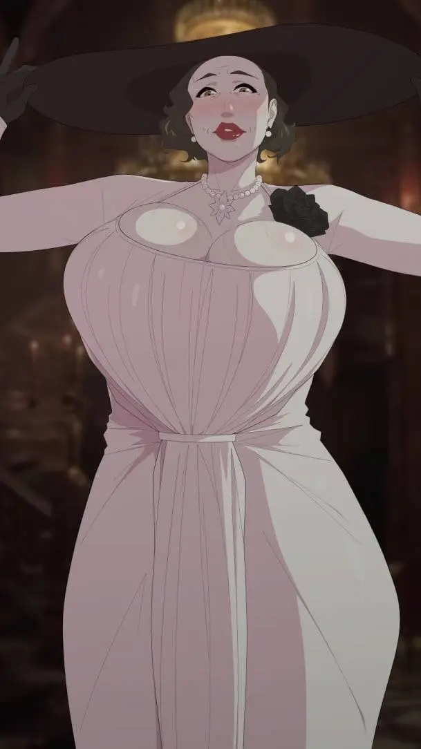 ai character: Alcina Dimitrescu  background